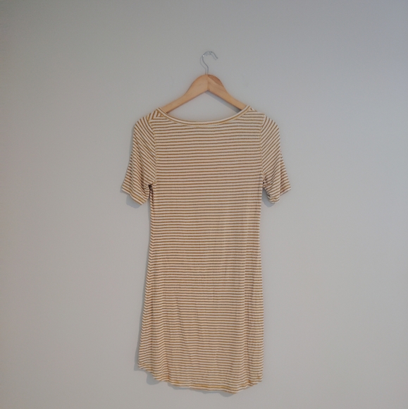 Pure+Good By Anthropologie Striped V-Neck Dress - Picture 3 of 7